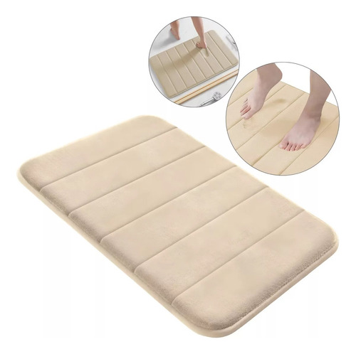 Alfombra De Baño Antideslizante Lavable Memory Foam Suave
