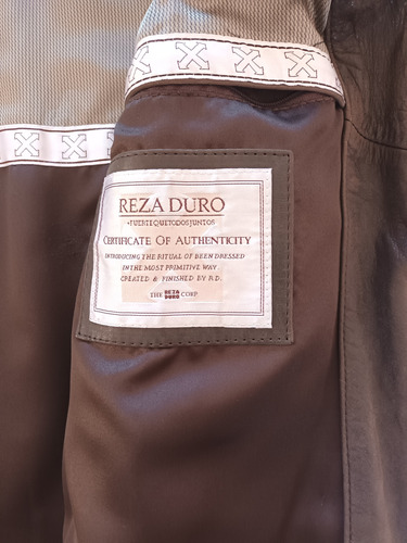 Campera De Cuero Nobuck (Usado)