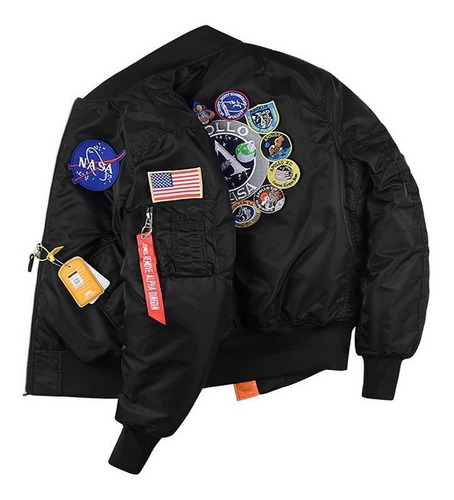 Chaqueta De Aviador Acolchada De Invierno De La Nasa