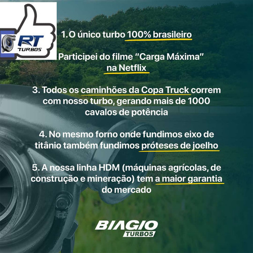 Turbo Novo Ford Cargo 4532e Isc 8.3 Cummins Nacional Gara18m