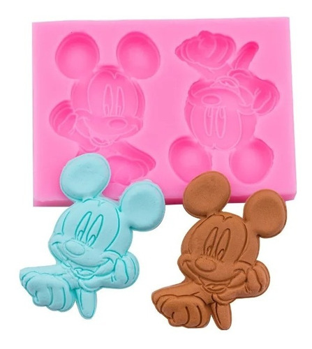 Molde De Silicona Fondant Chocolate Pastelería Mickey Disney