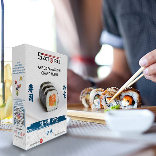 Imagen 7 de 8 de Arroz Japonés Grano Medio Para Preparar Sushi 700g