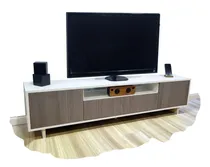 Comprar Mueble Modular Para Tv Vacancy-ii De Mania Muebles Larice Oscuro Y Blanco
