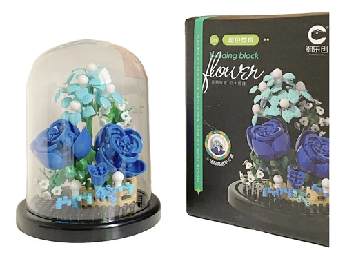 Flores Em Blocos De Montar Com Cupula Decoração Criatividade