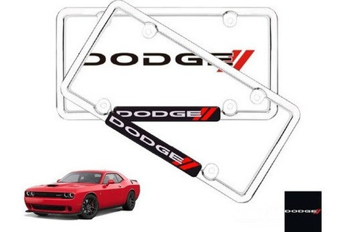 Par Porta Placas Dodge Challenger Rt 5.7 2015 Original