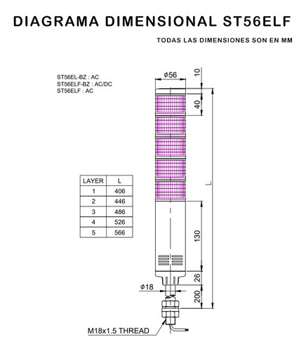Columna Led Ragbw 220vac Qlight St56elf-5-220-ragbw-szm18