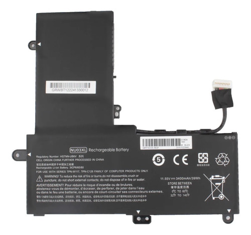 Batería Compatible Con Hp 844201-854 Celdas Grado A