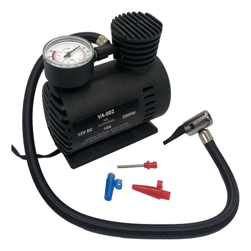 Compresor de aire mini a batería portátil Iael VA-002 10L 12V negro