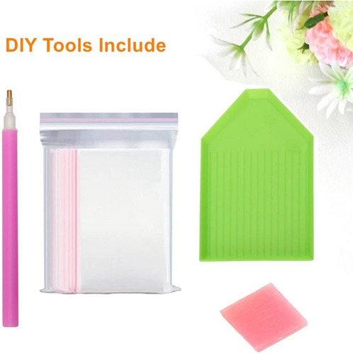 Diy 5d Diamante Pintura Por Numero Kit Elefante Niños Adulto