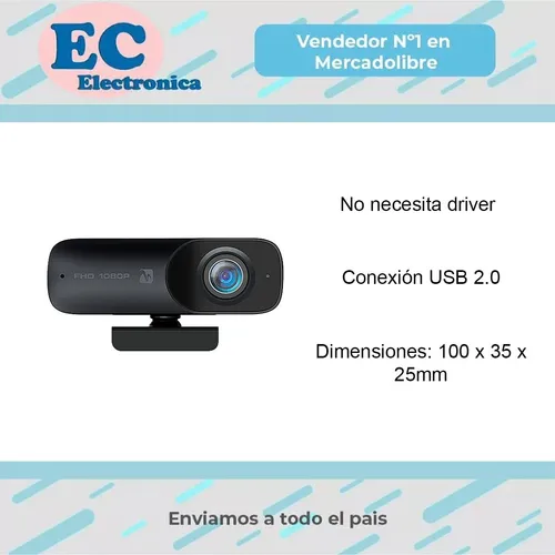Camara Web Wc905 Pc Usb Microfono 1080p Streaming +
