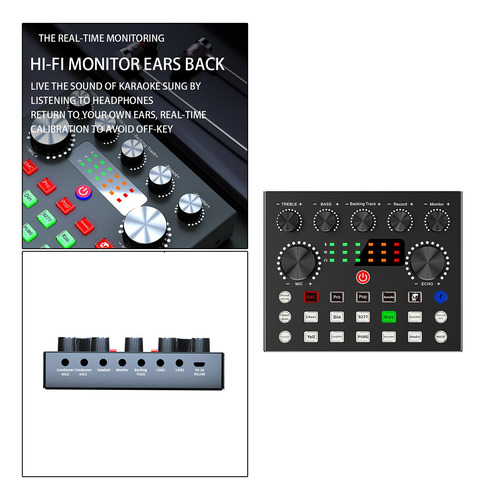 Tarjeta De Sonido Bm800 Cambiador De Voz Con Efectos