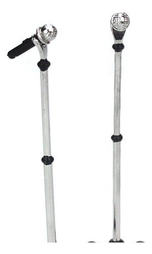 3 Peças Mini House Accessories Mini Microphone Model Miniatu