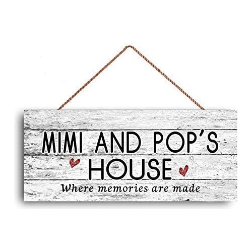 Señal De Casa De Mimi Y Pop, Donde Se Crean Recuerdos,...