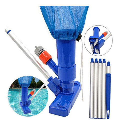 W Kit De Limpieza De Piscina Aspiradora Cabezal De Succión