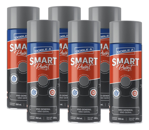 Pintura Aerosol Uso General Smart Paint 350ml Cajax6 Doble A