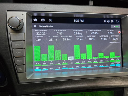 Batería Hibrida Sodio Toyota Prius 2010-2015 Derecho