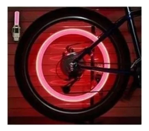 6pzs Válvula Rueda De Bicicleta/auto/moto Con Luz Led