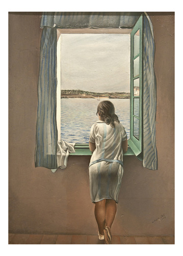Salvador Dalí - Muchacha En La Ventana - Lámina 100x75 Cm.