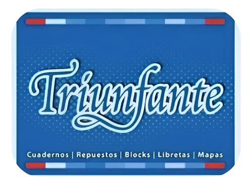 Cuaderno Triunfante Amarillo 50 Hj Raya Celeste