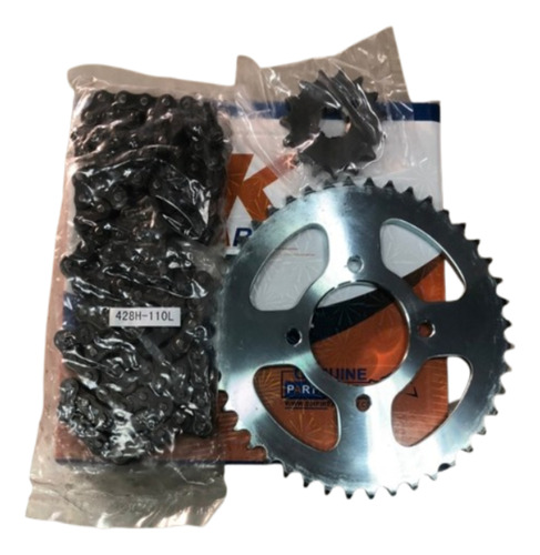 Kit De Relacion (corona, Piñon, Cadena) De New Horse 150