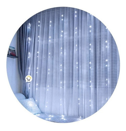 Luz Cascada 6x2 Mts 480 Led Luces Navidad Blanco 6x2-480l