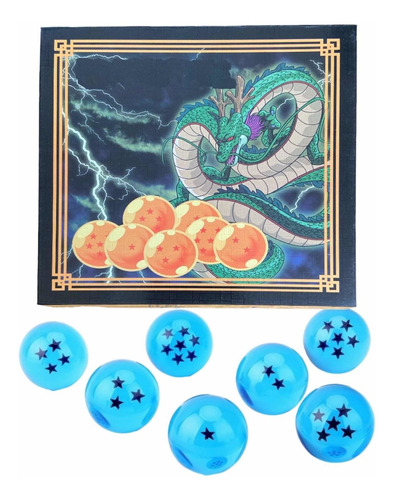 Esferas Del Dragón Caja De 7 Esferas Azules Dragon Ball Z 