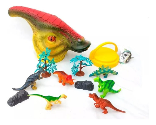 Cabeza Dinosaurio Frasco Con 10 Accesorios W2934/4 Srj