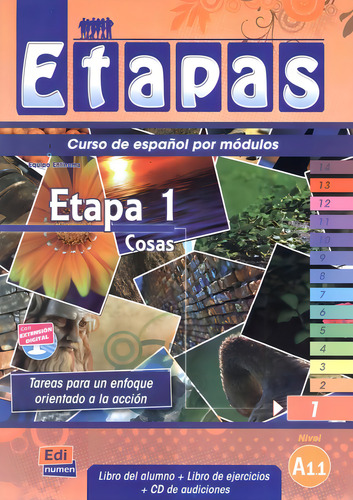 Etapas etapa 1 - A1.1 - Estudiante + CD, del Equipo Entinema. Editora Distribuidor Associados De Livros S.A., tapa blanda en español, 2009