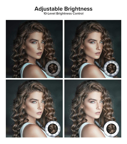 Soporte De Luz Para Anillo De Selfie Con Brazos Flexibles