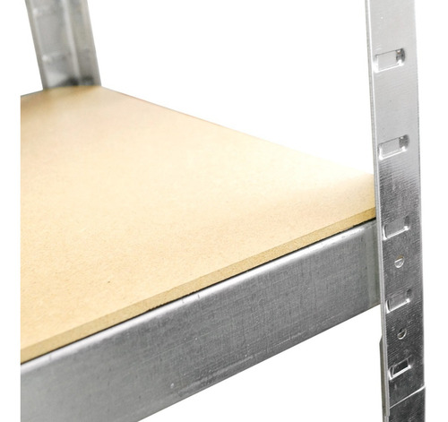 Imagen 4 de 10 de Estantería Metálica Mustang Con Estantes De Mdf 40cm Prof.