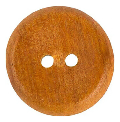 Botão De Madeira Rrel Nº2 41mm (embalagem 12 Unidades) Cor Cerejeira