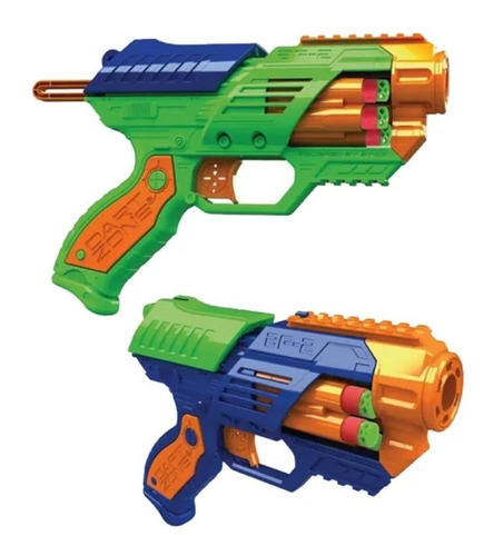Pistola Dart Zone Blitzfire Quickshot Blasters 2 Packs Pr