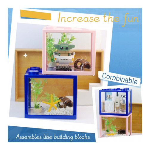 Mini Tanque Kit Para Pez Betta: Hogar Compacto Y Práctico