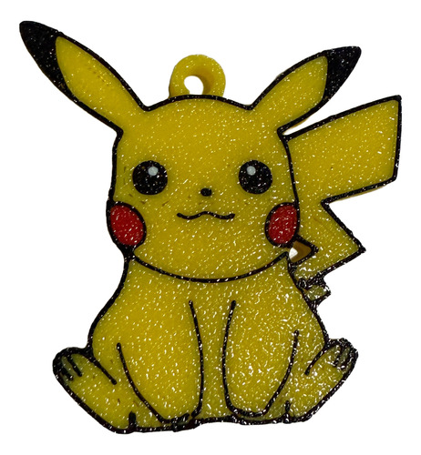 Llavero Souvenir Pokemon Pikachu Con Nombre Personalizadox25 Amarillo