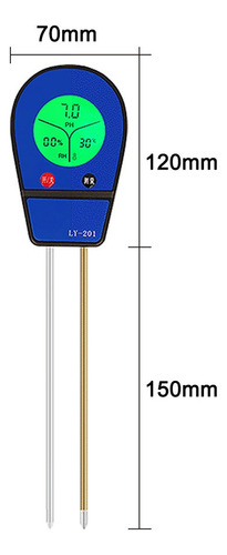 Analisador De Qualidade Em 3 Soil Tool Test Digital Lcd 1 De