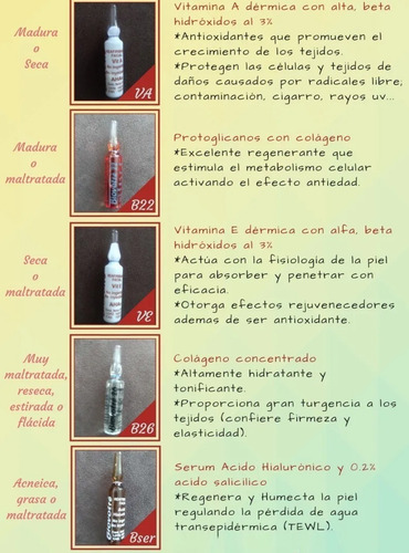 15 Ampolletas Faciales