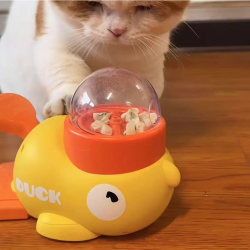 Comedero De Juguetes Para Mascotas Hands-on Duck, Diseño Eco