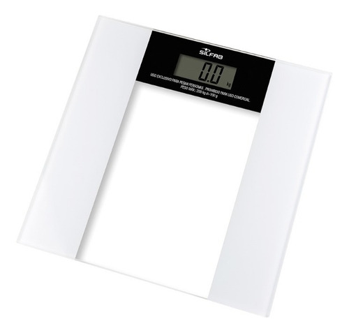 Imagen 1 de 2 de Balanza Digital Silfab Be214 200kg Vidrio Templado Garantia