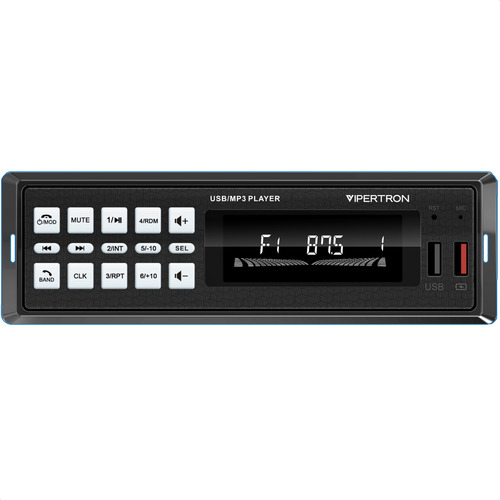 Som Automotivo Bluetooth Radio Fm Vipertron Usb Carregador