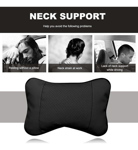 Almohadas Ergonómicas Para El Cuello Del Auto 2 Unidades