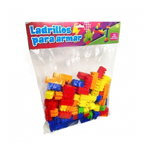 Bloques Infantiles Ladrillos Encastrables Para Armar X 100 U