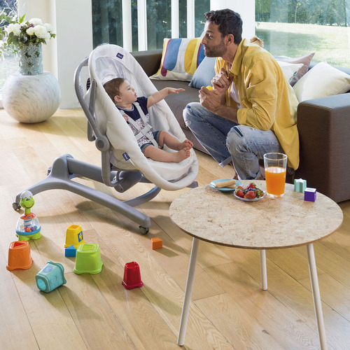 Moises Con Pedestal Baby Hug 4 En 1 Dark Grey