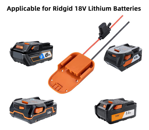 Adaptador De Rueda De Alimentación Para Ridgid Aeg Batería D