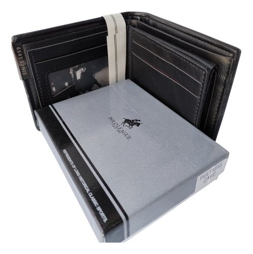Cartera De Hombre Polo Original Con Monedero Y Tarjetero Pl