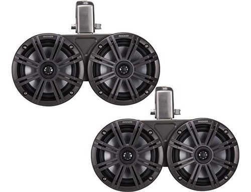 Par Kicker 45kmtdc65 Dual 6.5 &#34;390w Marina Wakeboard To.