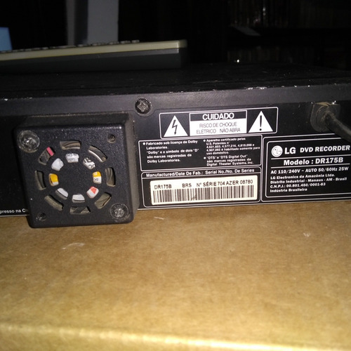 Imagem 5 de 5 de Gravador De Dvd LG Dr-175b (leia)