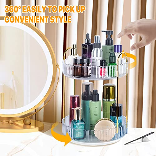 Almacenamiento Giratorio De Maquillaje De Baño, Estante 2 Ni