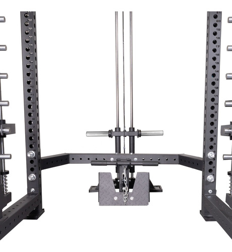 Torre Multifuncional Unifitness Poleas, Barra Y Agarres U392 Negro Negro