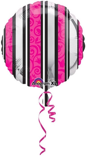 Globos Metalizados Rosa 45cm 18 Numero Fiesta Elegante