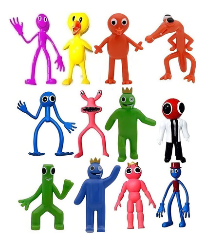 Rainbow Friends Figure Toy Cartoon Game Character 12 Peças